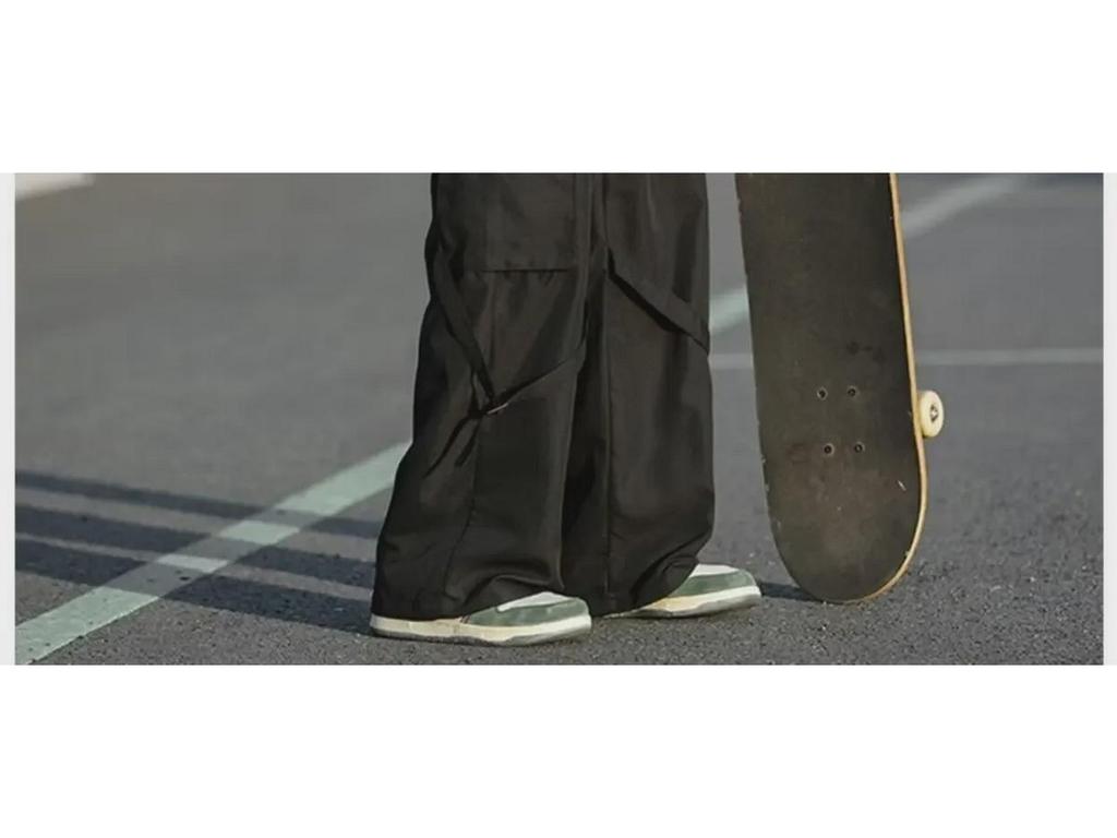 Ανδρικό Ρετρό Παντελόνι Φαρδύ Πόδι με Χαλαρή Εφαρμογή και Σχέδιο με Κορδέλες