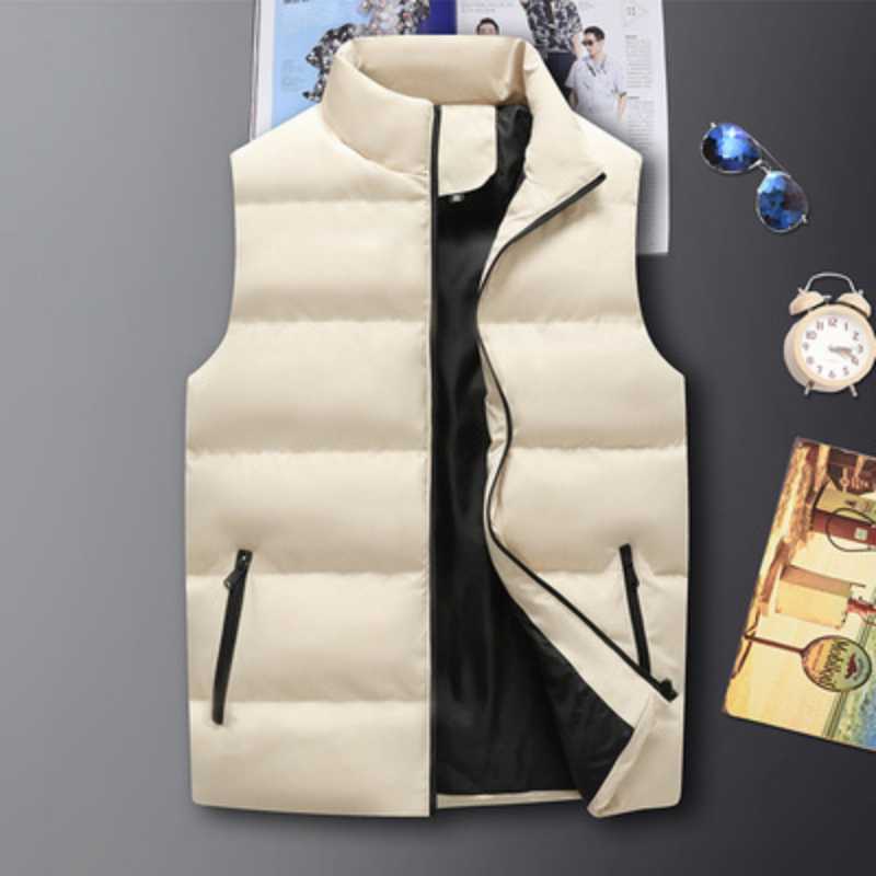 Men Fall & Winter Warm Thicken Plus Size Down Quilted Waistcoat Vest Jacket Men Fall & Winter Warm Thicken Plus Size Down Quilted Waistcoat Vest Jacket