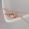 Vinterly Cross Chain Long Necklace for Women Thin Pure Copper Adjustable 51cm Twisted Anti-scratch Jewelry Female Lobster Clasps