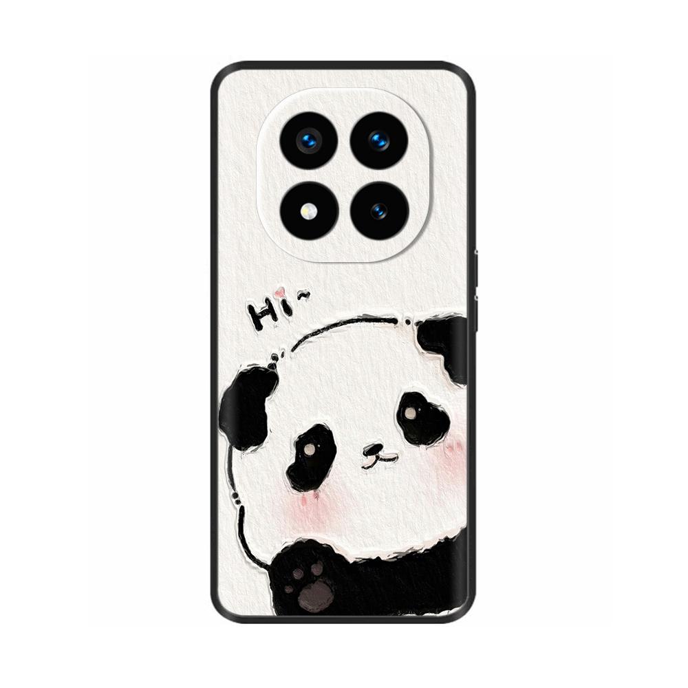 Cute Cat Panda Case For Xiaomi Redmi Note 14 Pro Case Phone Back Cover Soft Liquid Silicone Casing For Redmi Note14 14Pro 4G 5G