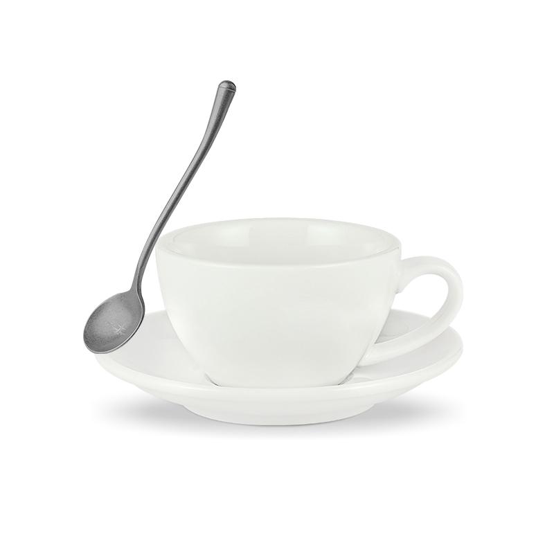 MHW-3BOMBER 280ML Šálek na espresso s podšálkem a lžičkou Keramický čajový hrnek Sada Domácí kuchyňské doplňky Vánoční dárky pro milovníky kávy