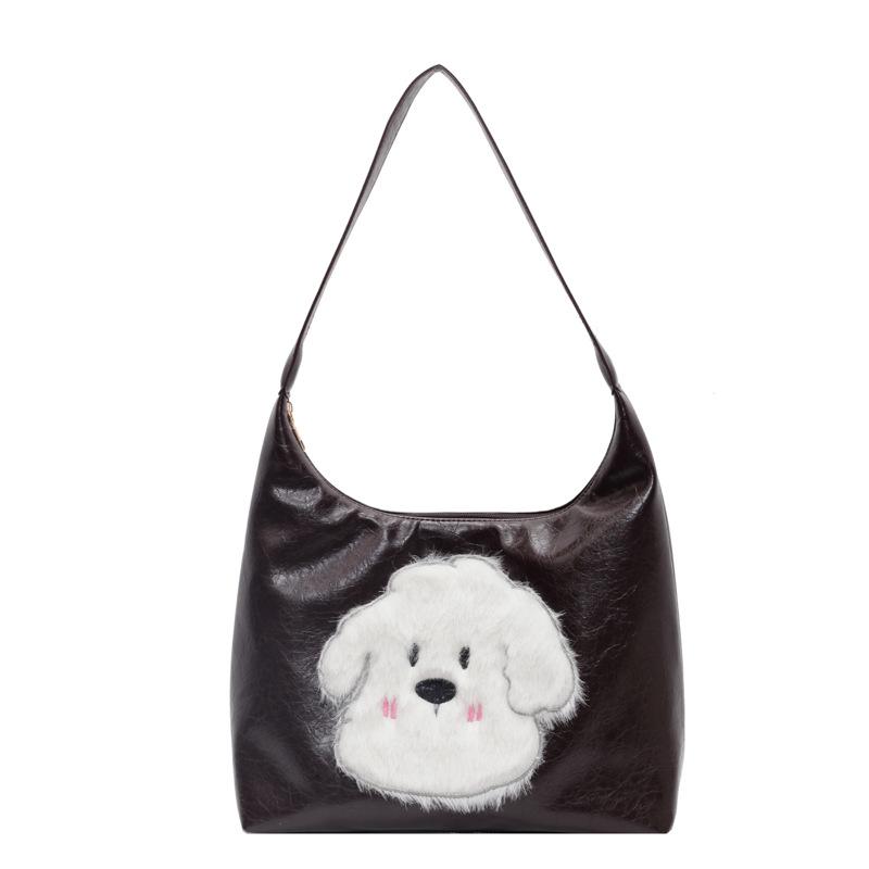 

Сумка большой вместимости Женская новая сумка через плечо Универсальная сумка-мессенджер для поездок на работу темно-коричневого