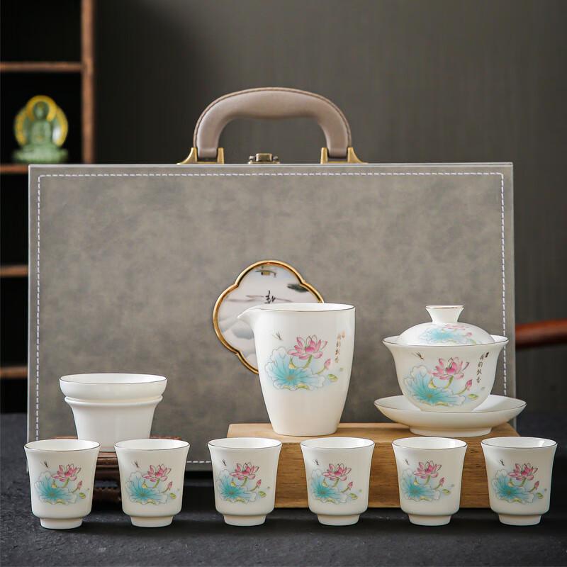 Shangqi White Porcelain Tea Set