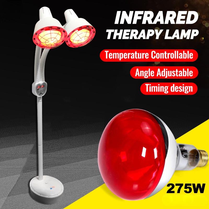 Verre infrarood fysiotherapie lampen huishoudelijke schoonheidssalon verwarming vloerlamp spierpijn verlichting behandelingsapparaat 220V