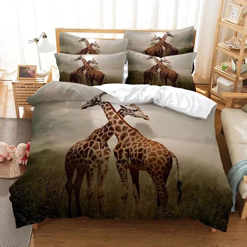 New 3D Print Spider And Animals Comfortable Duvet Quilt Cover Pillowcase Bedding Set Children Bedroom Decoration Home Textile