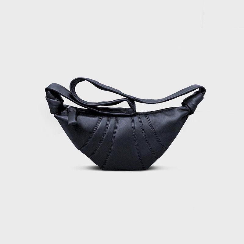 

Niche design sheepskin lazy dumpling bag genuine leather women s bag trendy shoulder messenger bag chest waist women s bag