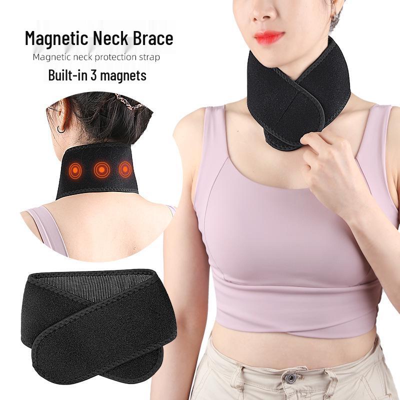 Magnetic Windproof Neck Protector: Warm, Soft Fiber Cloth Neck Warmer & Brace