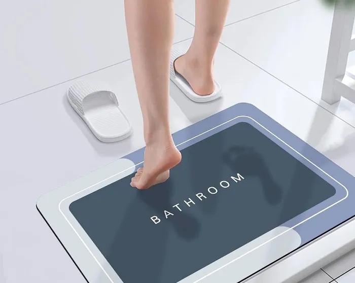 Bath mat, absorbent rug, mat for shower, bathtub, microfiber
