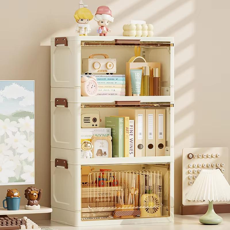 Plastic Large Capacity Multifunction Folding Storage Boxes Without Universal Wheels Dustproof Wardrobe Closet Organizer