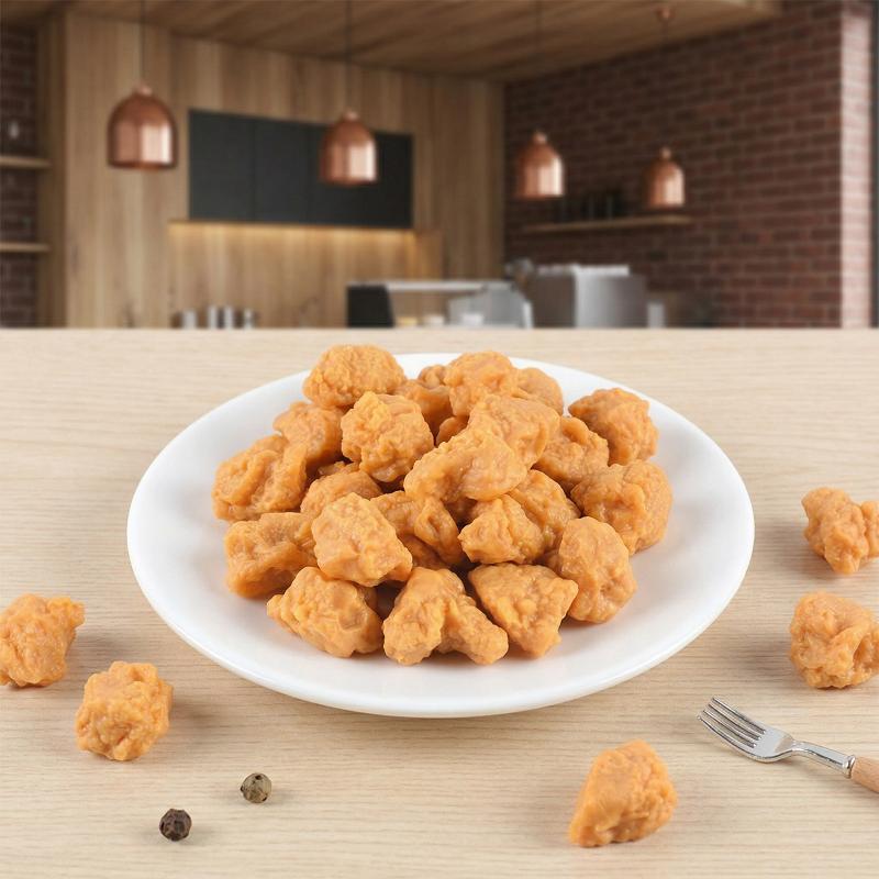 Realistic Simulation Food Model Set Fake Chicken Popcorn for Culinary Display Kitchen Scene Café Decoration Props