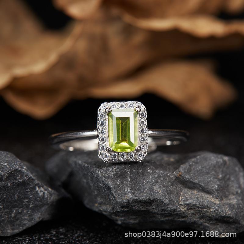 S925 Sterling Silver Natural Colored Treasure, Sugar Cube Stud Earrings, Ear Jewelry Gifts, Light Luxury, Elegant Niche Temperament, High-End Earrings