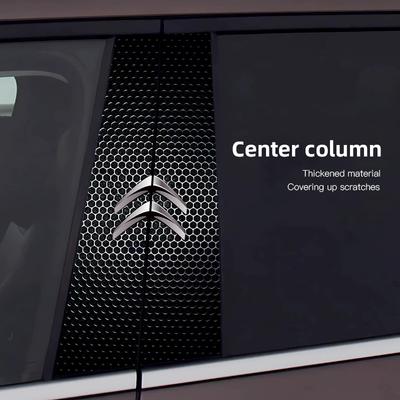 Car Center Pillar Sticker Auto Door Decorative Stickers Decals For Celysee C6 C3 C5 C1 C2 C4 Aircross Picasso Cactus