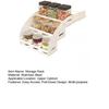 Down Spice Rack 3-Tier Pull Organizer Inside Out Spice Cabinets Space Saving Storage Shelf