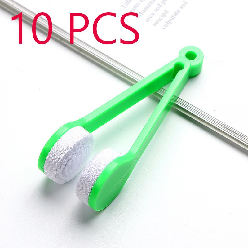 Practical Portable Glasses Cleaning Rub Eyeglass Sunglasses Spectacles Microfiber Cleaner Brushes Wiping Tools Mini