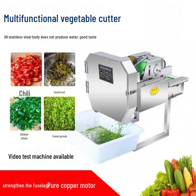 Fully Automatic Electric Vegetable Cutter: Hand-Crank Multifunction for Scallions, Garlic, and Sprouts In Canteens and Kitchens