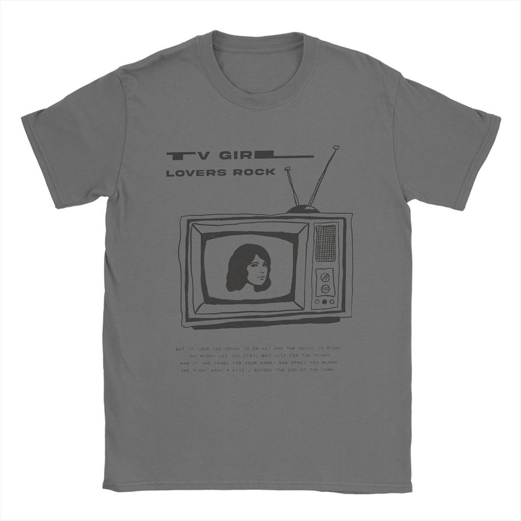 TV Girl Rock T-Shirt for Men Casual Cotton Tee Shirt Crew Neck Short Sleeve T Shirt Plus Size Clothes