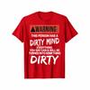 Funny Letter Graphic WARNING Unisexs Cotton T Shirt Unisexs and Unisexs Summer Novelty Casual Horror Ghost Vampire Eerie Skeleton