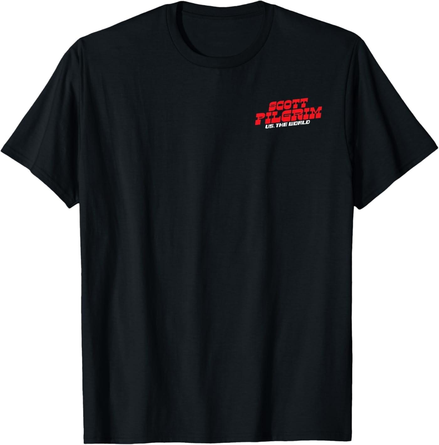 ( Front & Back ) Scott Pilgrim Vs. The World Battle of the Bands Unisex T-Shirt S разноцветный