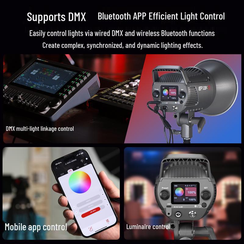 JINBEI EF-120C RGB LED Photography Fill Light