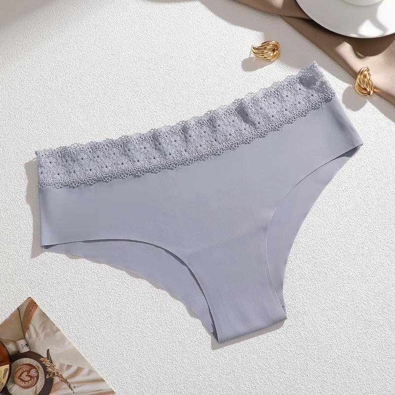 1 Stück Damen Übergröße Spitze Nahtlose Unterwäsche, Vollhüft Modische Atmungsaktive Schnelltrocknende Damenunterwäsche, Hochwertige Niedliche Unterwäsche