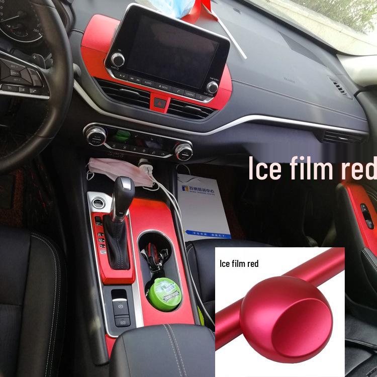 Teana 19-20 Interior Carbon Fiber Anti-Scratch Stickers: Console, Gear, Door Panel Decor