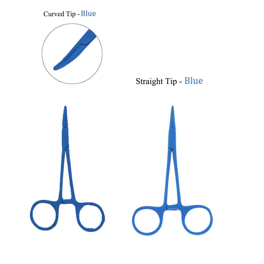 Animals Straight Trauma Hemostat  Stainless Clamp Color Grooming Veterinary Tools Suitable for Surgical Wound Cleaning