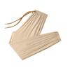 Women's Casual Solid Colour Elastic Waist Straight Casual Pants With Pockets