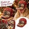 Baseball for Men Women, Retro Curved Christmas Digital Print, Vintage