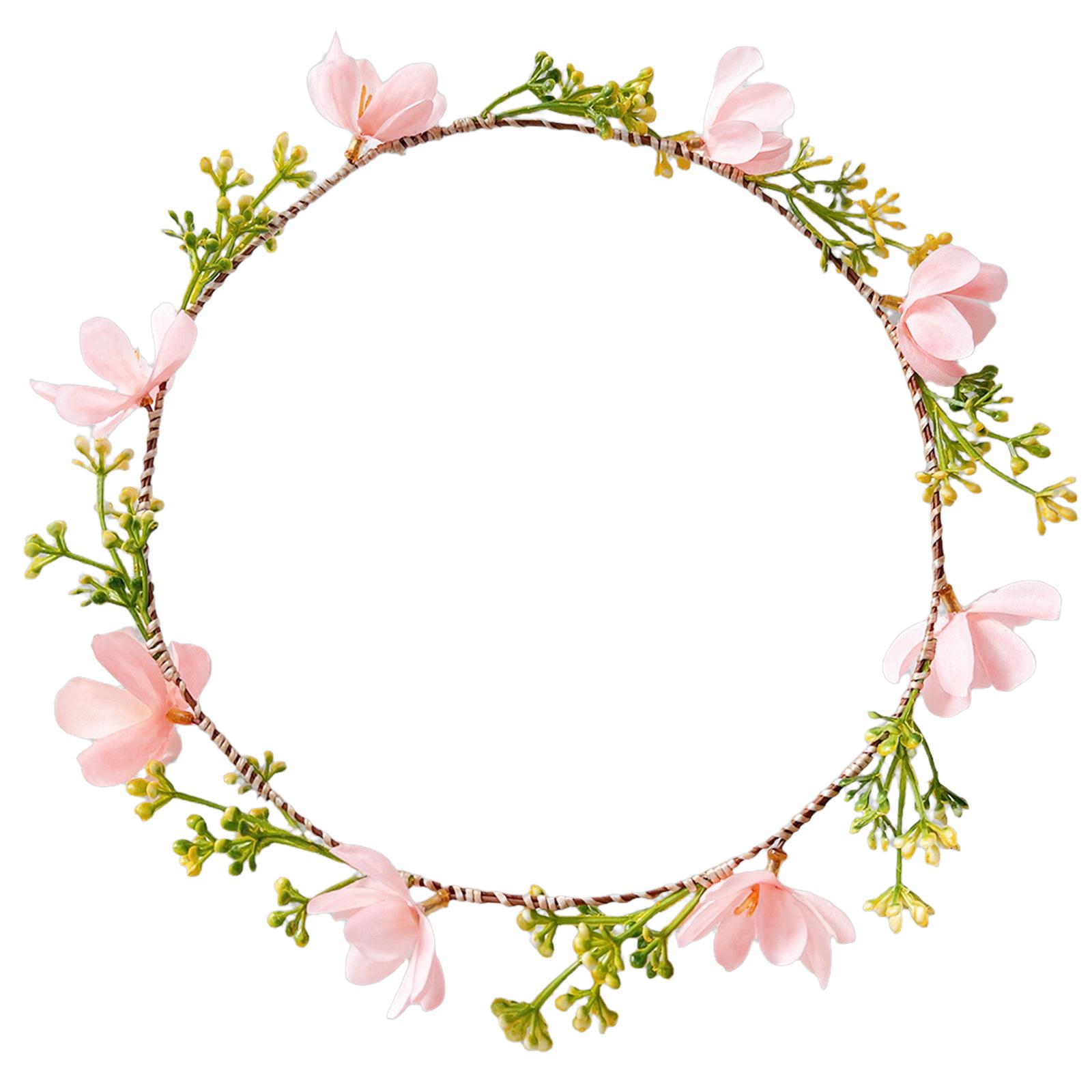 

Flower Garland Floral Headpiece for Women and Girls with Flowers Hair Accesories Hairpieces for Weddings and Festivals I