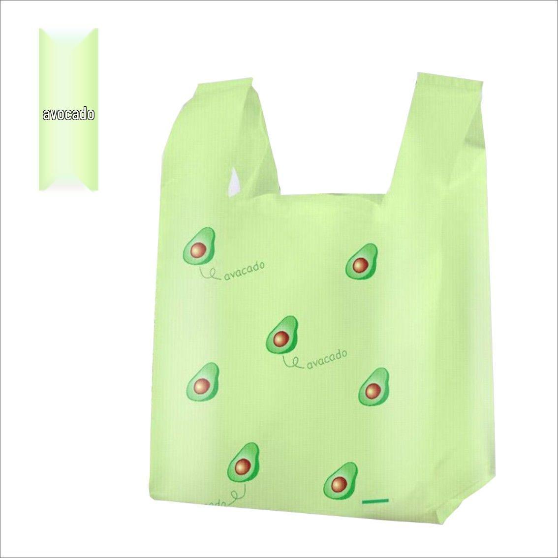 Стильная ручная пластиковая сумка для покупок и подарков для фруктов десертов и продуктов 890₽
