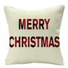 Christmas Cushion Cover Xmas Decorative Farmhouse Buffalo Check Pillowcase Holiday Party Decor Pillow Cover for Living Room Seat