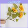 Helianthus Annuus Artificial Flower For Home Office Decor With Silk Material For Photography Props And Wedding Decoration