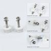2 Sets Universal Toilet Seat Hinges Screws Bolt Nut Fixing Repair Hinges Hole Fittings Tool Toilet Cover Bathroom Accessories