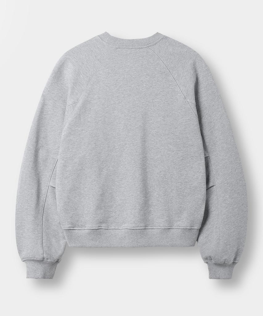 Dimiteulibeullaeg Four Seasons Essentials Sweatshirt_Crop Melange