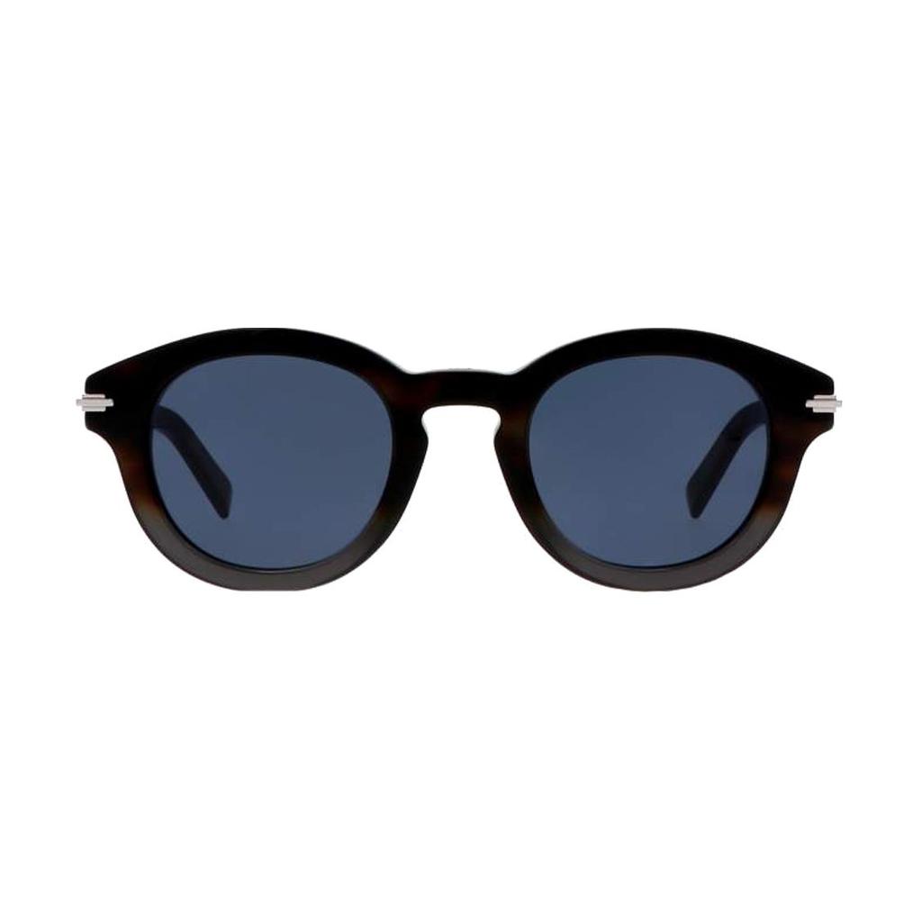 Dior Logo Letter Decoration Acetate Irregular Sunglasses Men Sunglasses Black DIORBLACKSUITR5I29B0