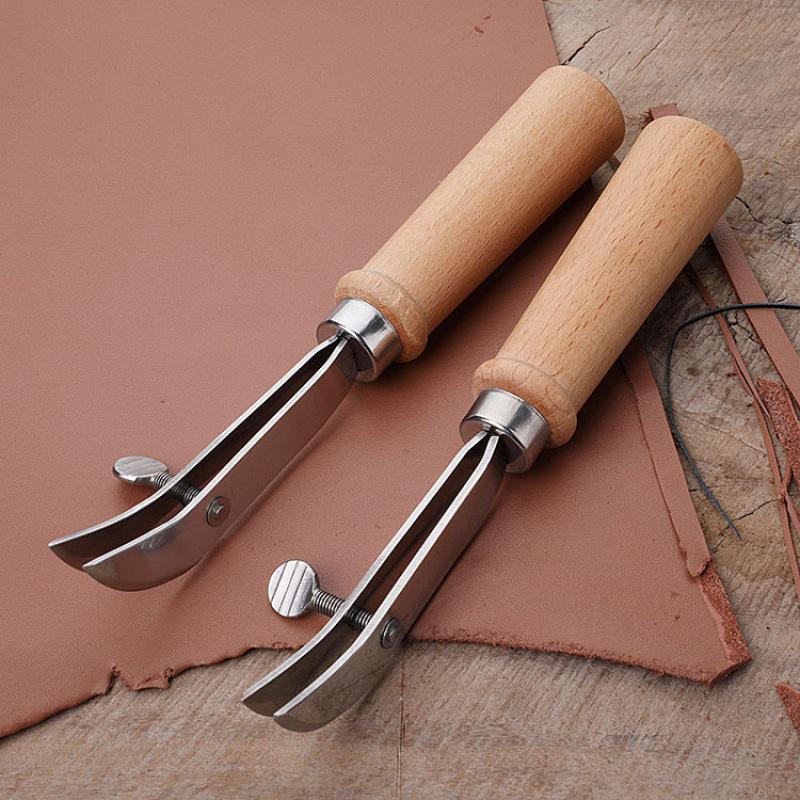 Adjustable Leather Edge Creaser Tool for Handmade Leather Craft