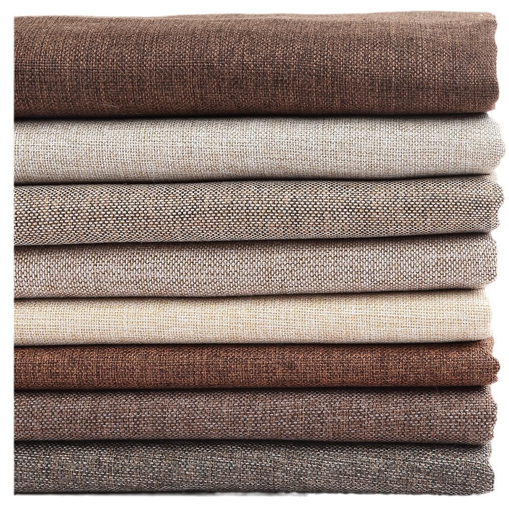 145x50cm Solid Color Coarse Flax Linen Fabric For Tablecloth Pillows Sofas Fabric Decorative Cloth Handmade DIY Cloth TJ21705