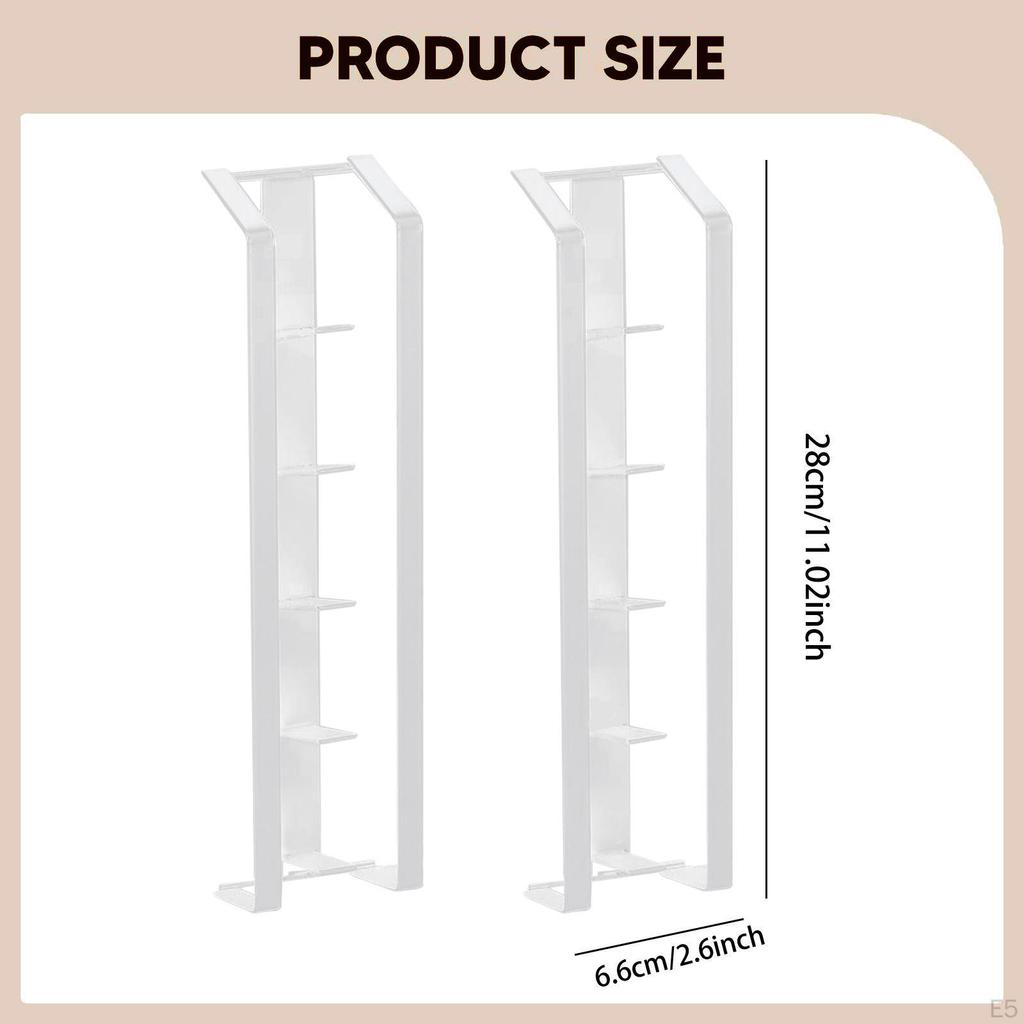 2 Pieces Sticky Coffee Pod Holder Bar Accessories Side Mount Sturdy Space Saving Capsule Rack