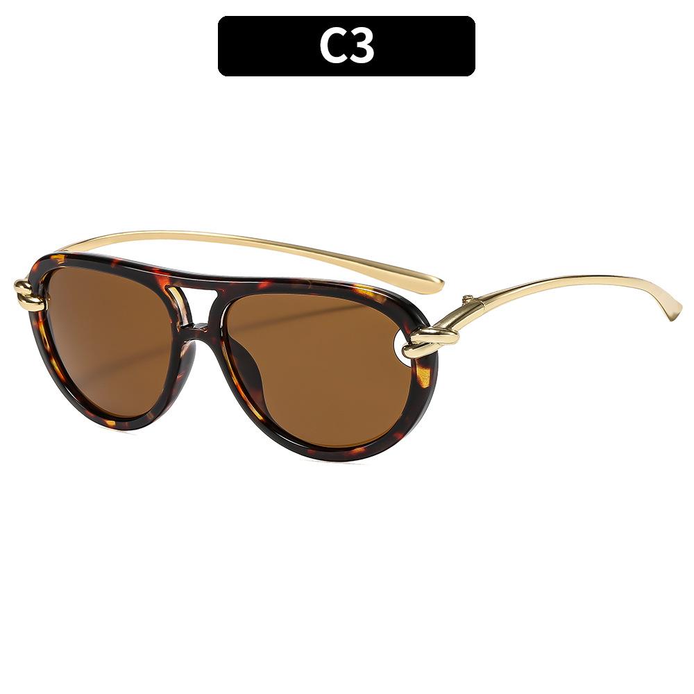 Ladies Sunglasses, Fashion Knot Double Beam Sunglasses
