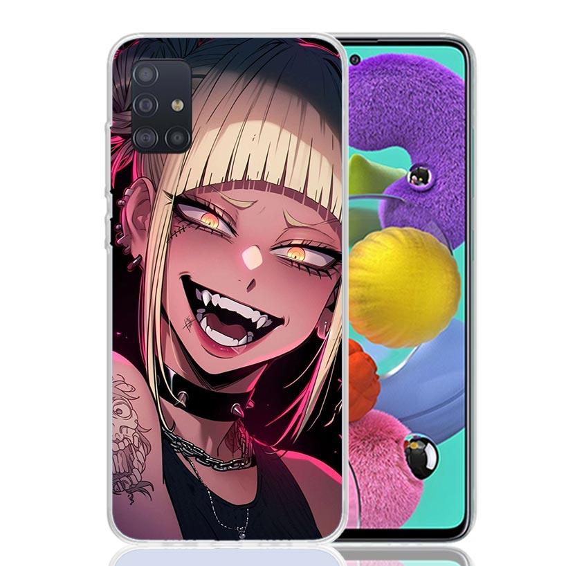 Himiko Toga My Hero Fashion Phone Case For Samsung Galaxy A52 A32 A22 A12 A02S A50S A30S A51 A31 AA71 Note 20 Ultra 10 S10 Plus