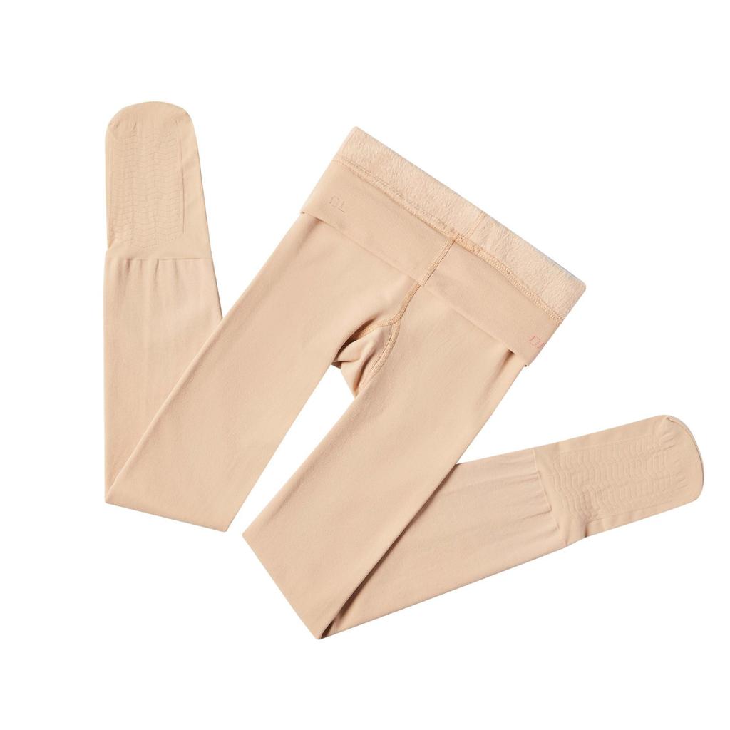Children's 900D Dragon Claw Hair Ballet Dance Pantyhose - Autumn & Winter Thickened White Tights