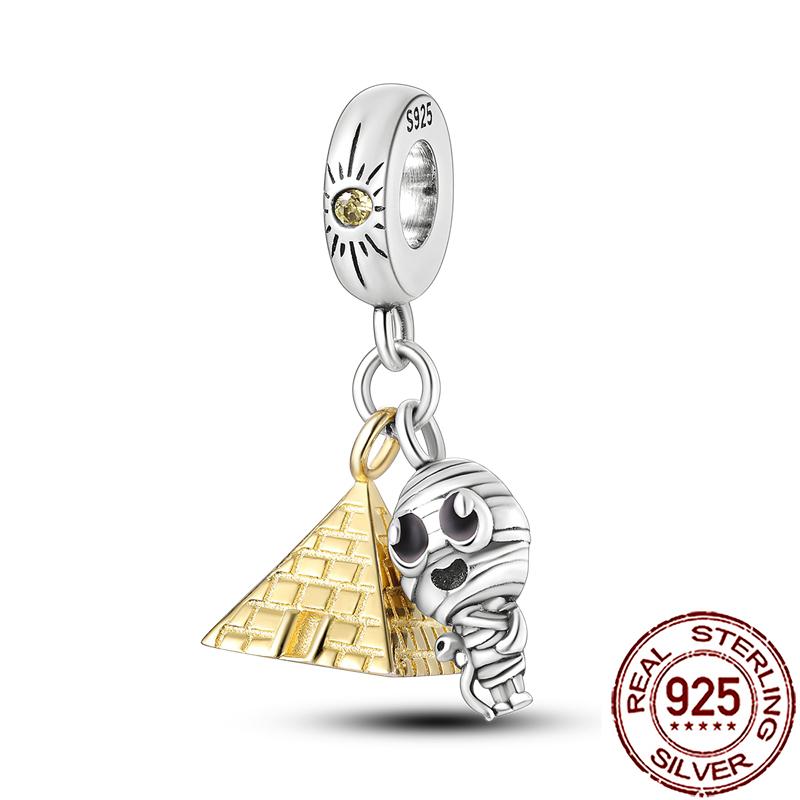 Charms Copper Hamsa Hand All-Seeing Eye Horus Fatima Protection Beads Fit Bracelet Necklace Women Diy Jewelry