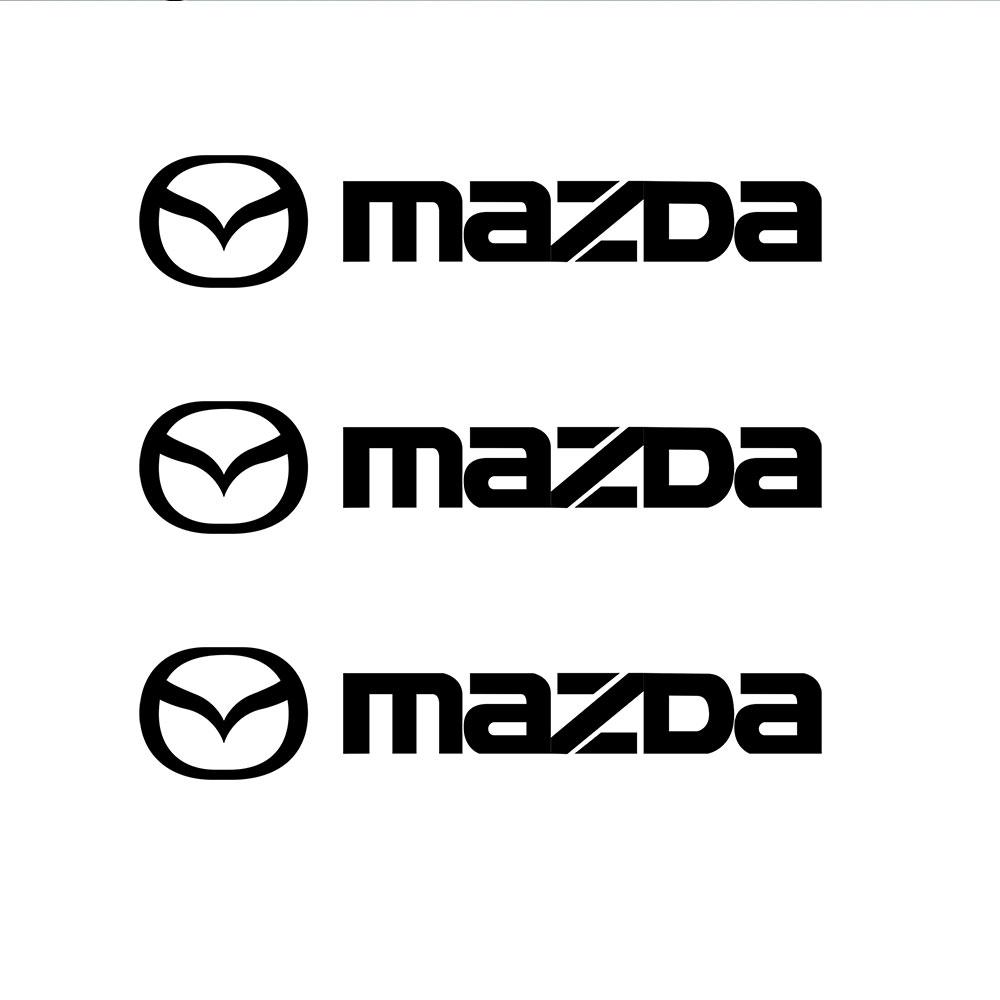 4Pcs Car Decoration Car Door Vinyl Logo Body Trunk Badge Stickers Decal For Mazda 6 3 CX5 5 2 CX7 Demio Axela MX30 CX30 CX3 RX8 j1