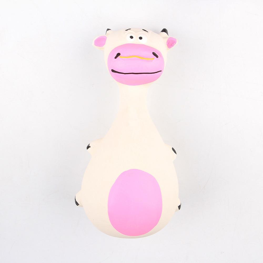 Hochwertiges quietschendes Gummi-Haustierspielzeug für Hunde in lustigem Cartoon-Design und Farben