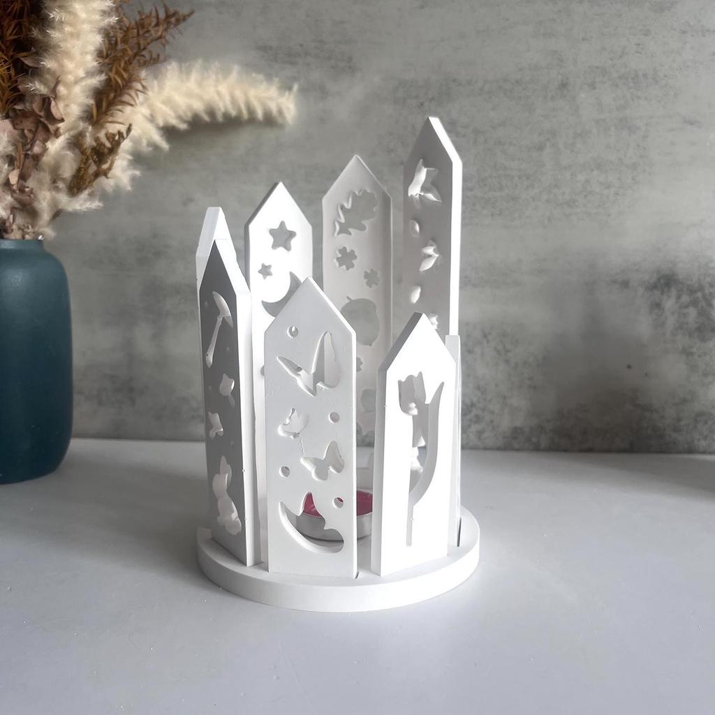Leaf Butterfly Animal Skeleton Candle Holder Silicone Mould Plaster Cement Moulds