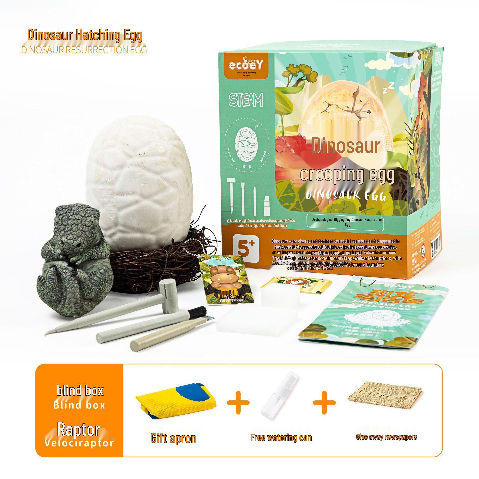 

Large Dinosaur Egg Fossil Model Excavation Toy Set for Kids