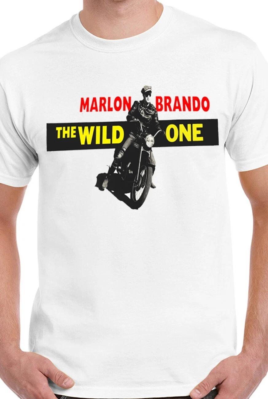 The Wild One Men s T-Shirt Biker Motorcycle Greaser Marlon Brando 50s Rockabilly 2XL