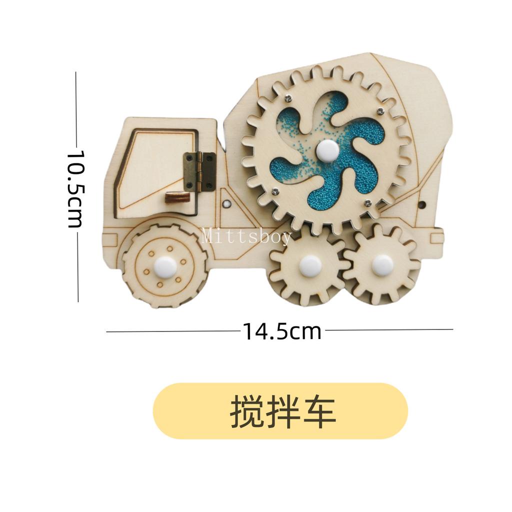 2024 Fai da te Montessori Busy Board Accessori Legno Graffiti Cifra Palla Precoce Paillettes Elicottero Giocattolo Educativo Per Bambini Regalo