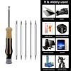 Screwdriver Bit Set Chrome Vanadium Steel Magnetic Double Heads Screwdriver
