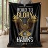 Hawthorn Hawks 2 Theme blanket Soft Flannel Blanket Plush Throw Blanket Cozy Sofa Bed Blanket for Home Decor